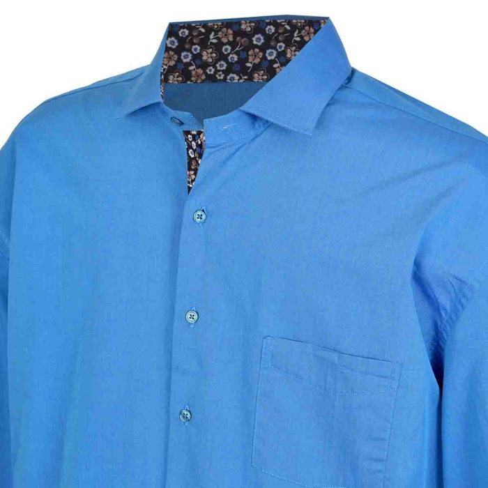 Aqua blue mens dress shirt