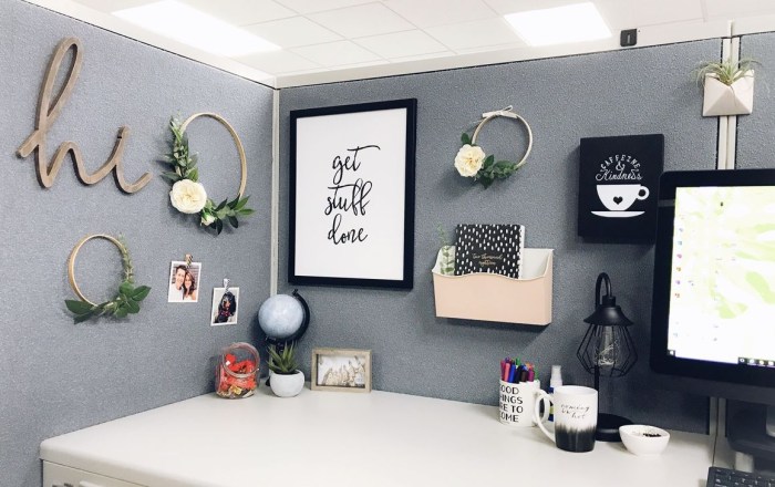 How to decorate office cube