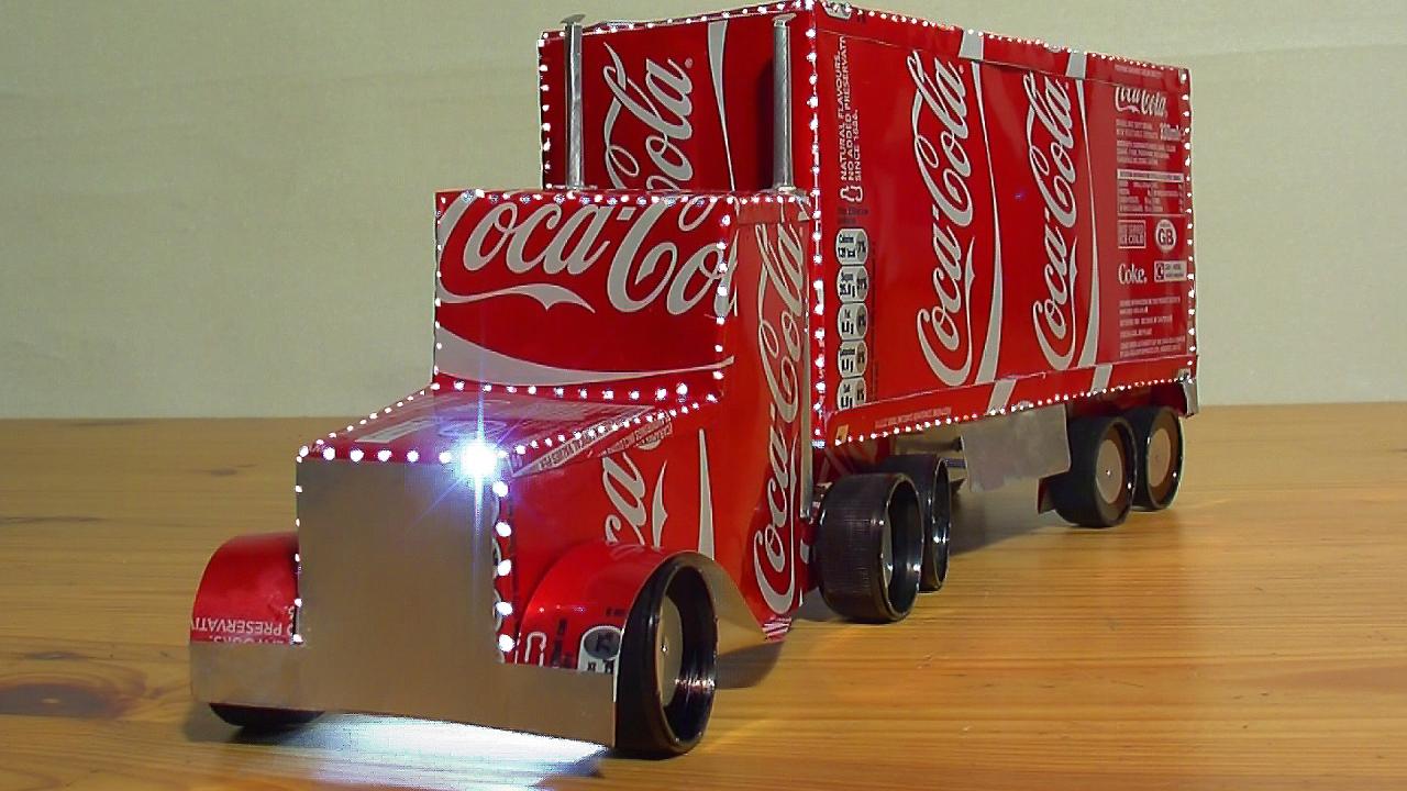 How to make coca cola lorry christmas decoration