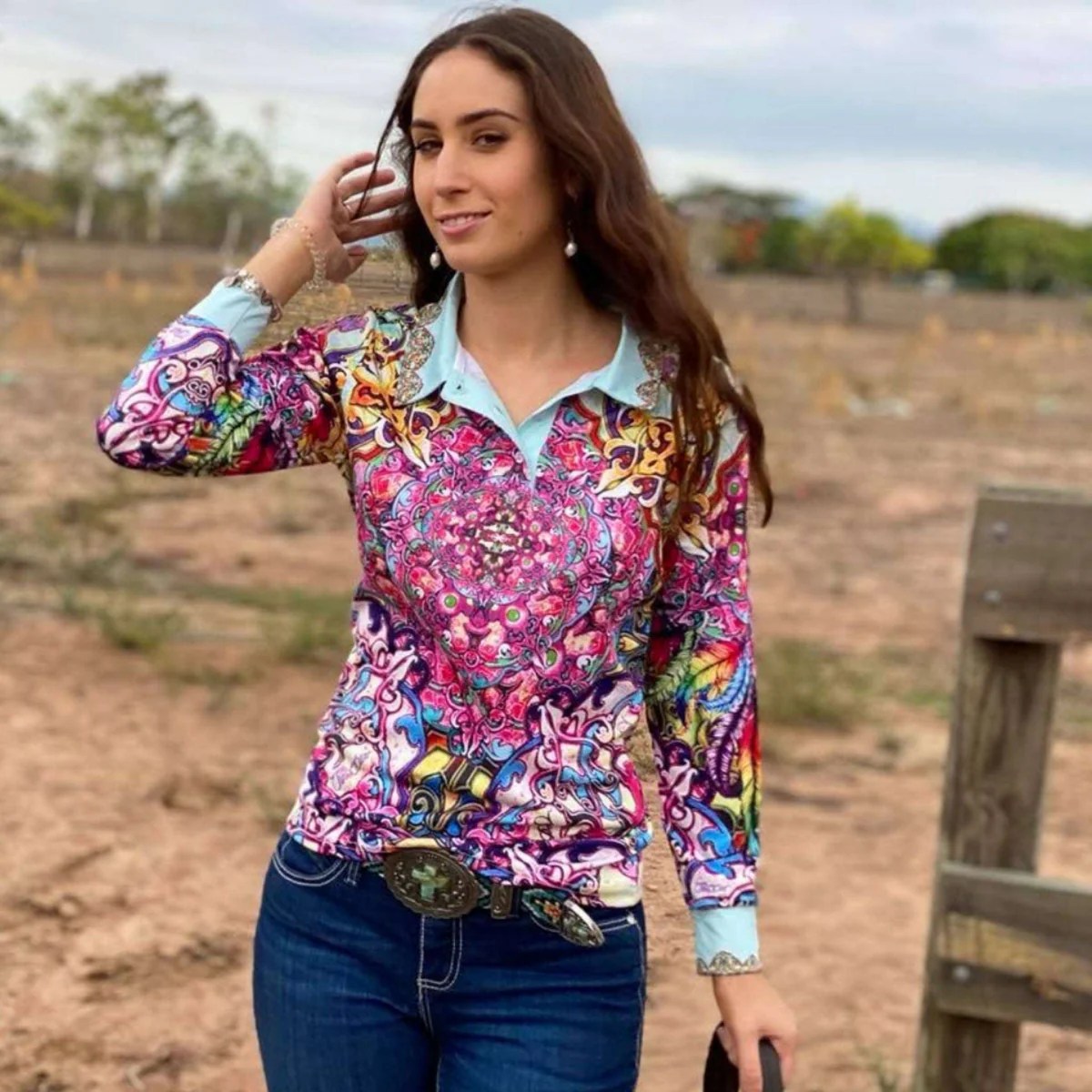 Women's fishing shirt dress