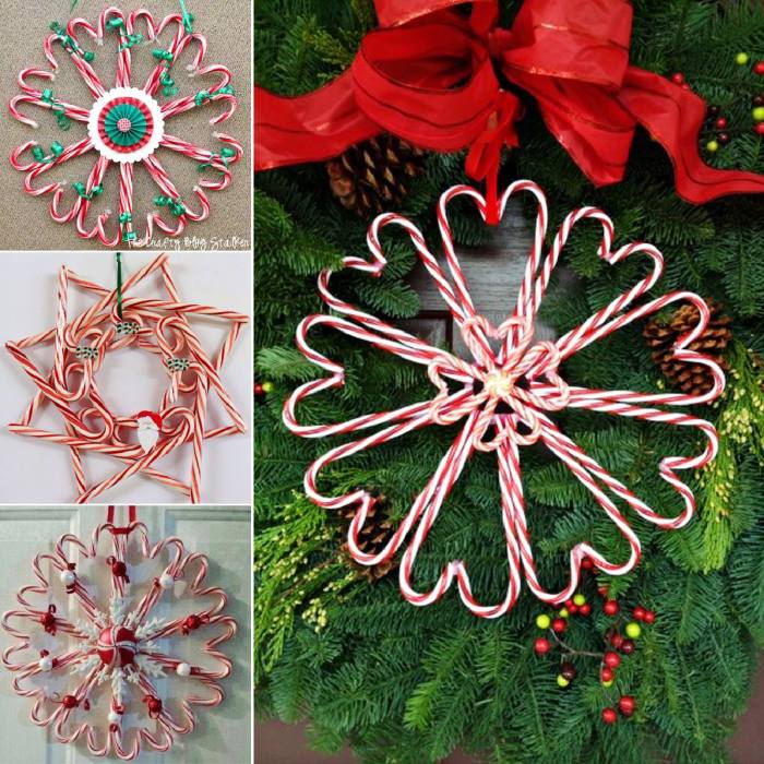 How to make a candy cane decoration